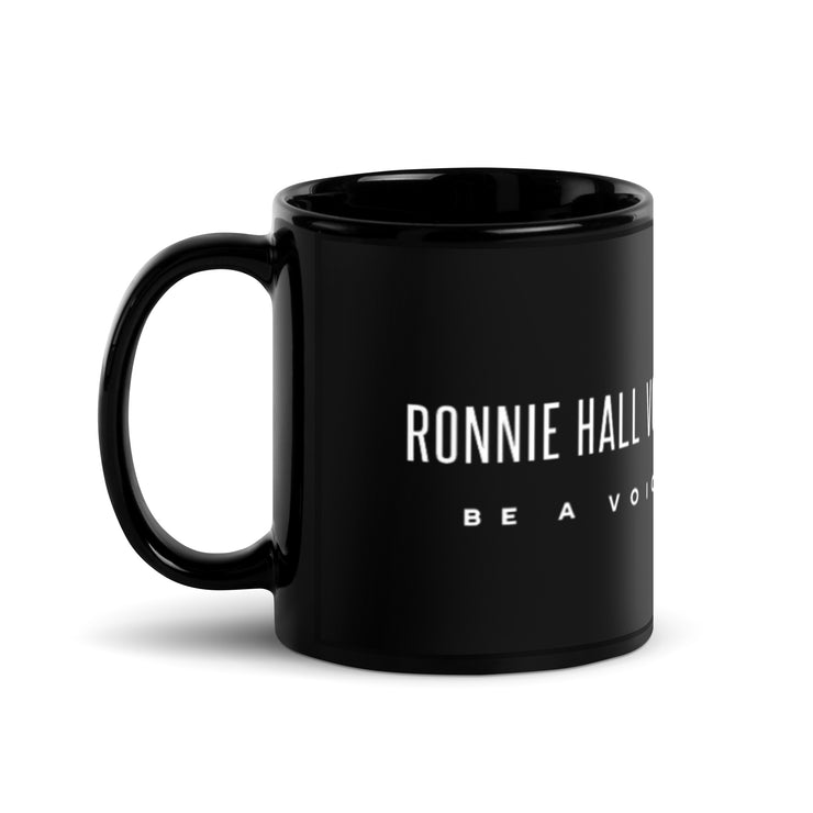 Ronnie Hall Vocal Studios Black Glossy Mug