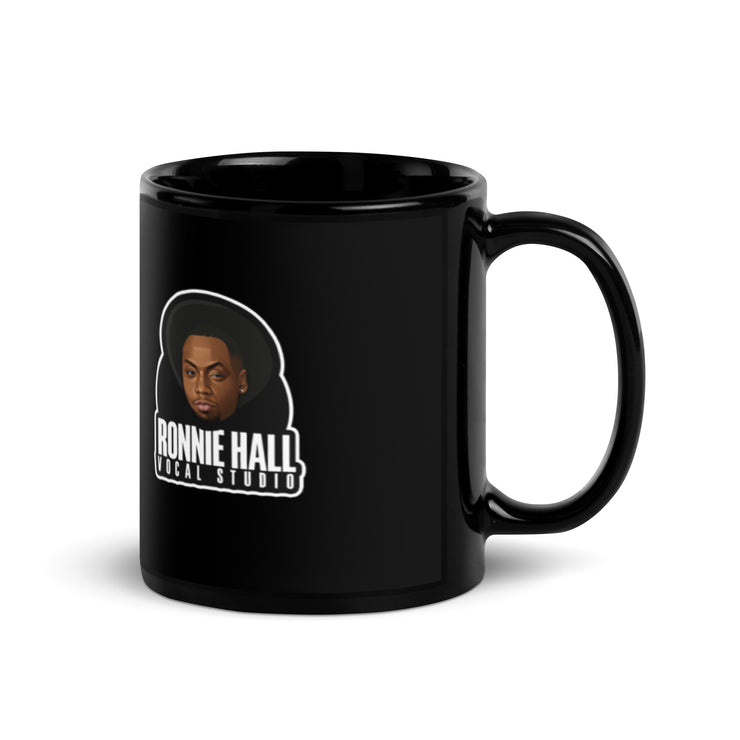 Ronnie Hall Vocal Studios Black Glossy Mug
