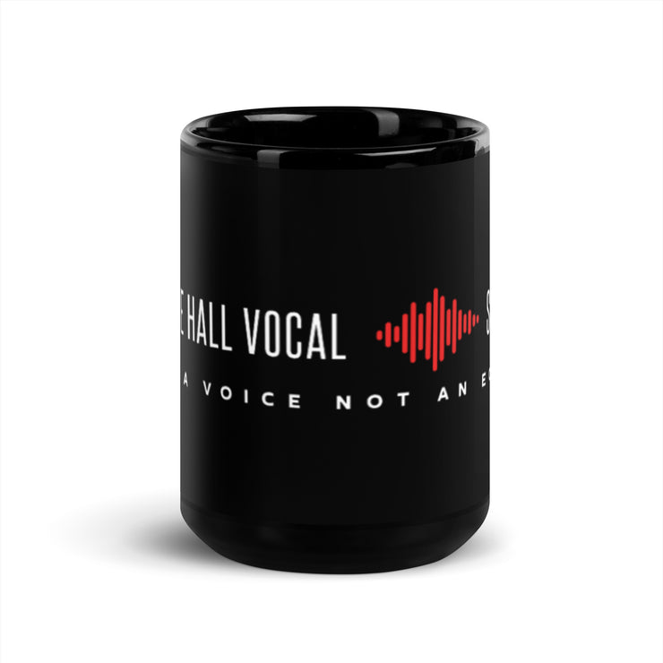 Ronnie Hall Vocal Studios Black Glossy Mug