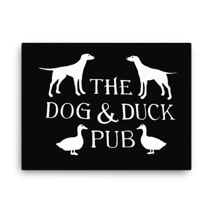 Dog and Duck Pub Canvas