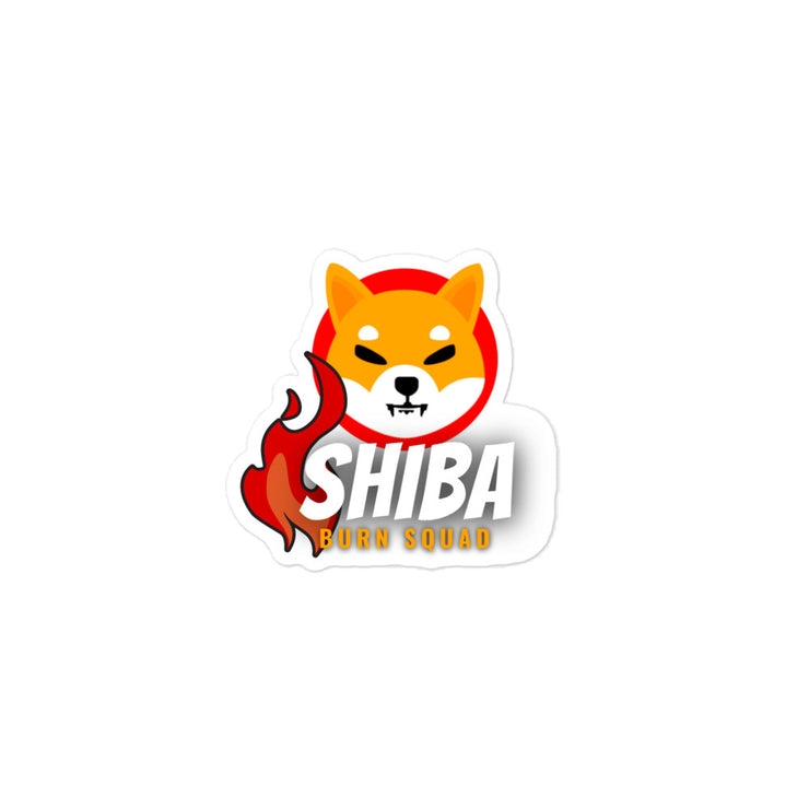 Shiba Burn Squad stickers