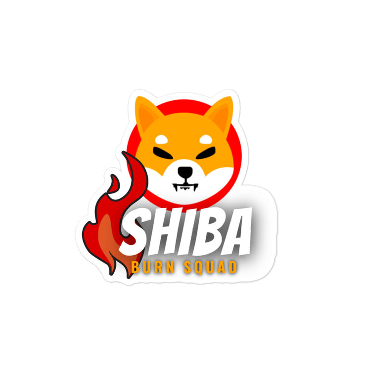 Shiba Burn Squad stickers