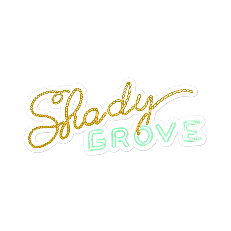 Shady Grove stickers