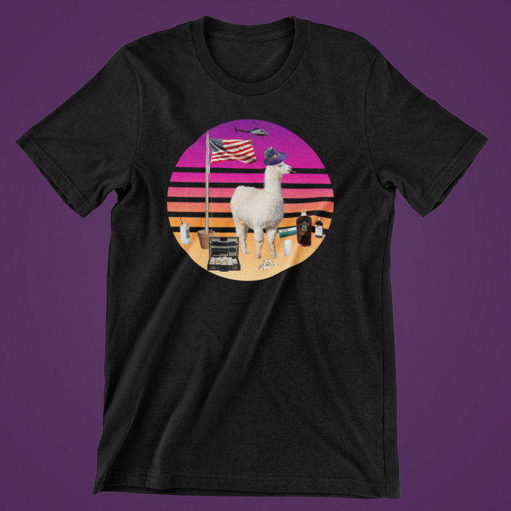 Sunset Llama Unisex T-Shirt