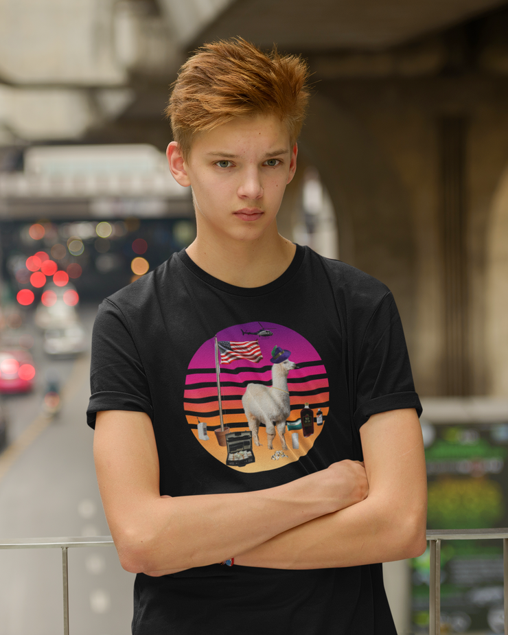 Sunset Llama Unisex T-Shirt
