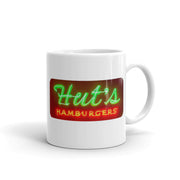Hut's Hamburgers glossy mug