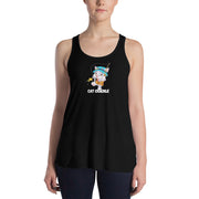 Cat Crackle Women's Flowy Racerback Tank