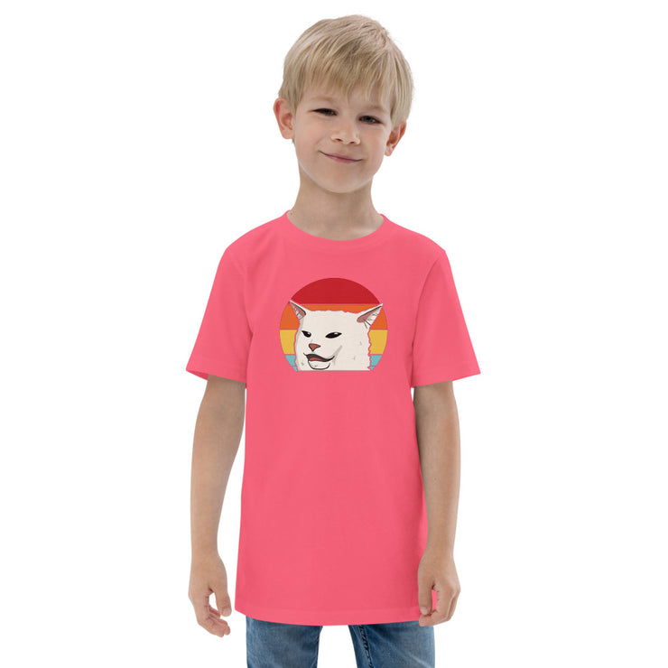 Sunset Cat Youth jersey t-shirt