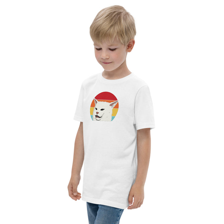 Sunset Cat Youth jersey t-shirt